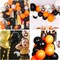 Orange Confetti Balloon Halloween Latex Party Balloons(Orange and Black Balloons)